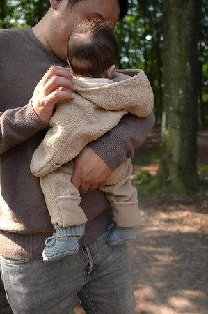 Lodger Kombinezon zimowy beżowy Teddy Fleece Beige rozm. 68