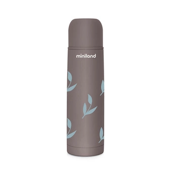 Termos Terra 500 ml - śliwkowy / kwiaty