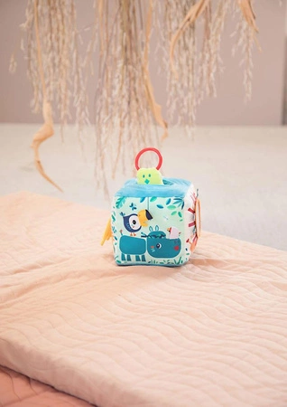 LILLIPUTIENS Kostka dźwiękowa wielofunkcyjna Dżungla 9 m+