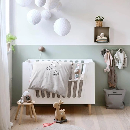 Done by Deer Ochraniacz do Łóżeczka Pikowany Waves Sand