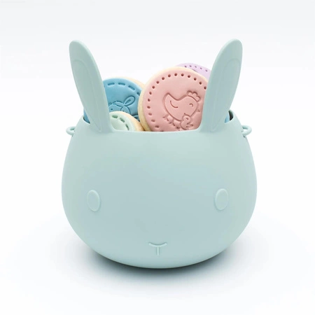 Silikonowe wiaderko Króliczek We Might Be Tiny - Pistachio