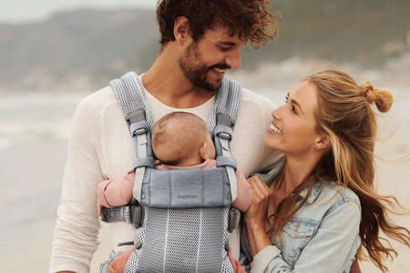 BABYBJORN - nosidełko Harmony 3D Mesh, Srebrny