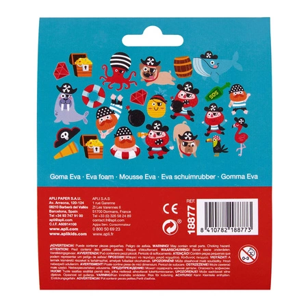 Naklejki z pianki EVA Apli Kids - Piraci 24 szt.