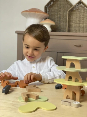 Drewniana gra zręcznościowa, balansujące wiewiórki | Egmont Toys®