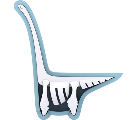 Halftoys Magnetyczny Składany Dinozaur Diplodok z Makietą