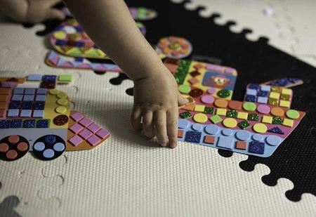 Zestaw kreatywny Mozaika Pojazdy 3+, Janod