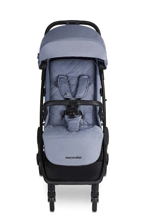 Easywalker Jackey Kompaktowy, samoskładający się wózek spacerowy z torbą transportową Steel Grey