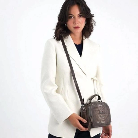 Torebka owalna, podwójna crossbody | Anekke Rune