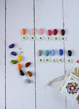 Kredki Crayon Rocks w bawełnianym woreczku - 32 kolory