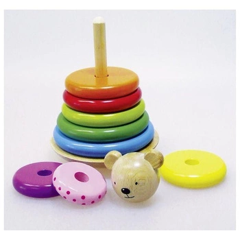 Bujany miś do sortowania na paliku, goki