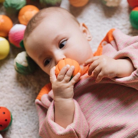 Oli & Carol Piłki Sensoryczne dla Niemowląt Zupa Jarzynowa