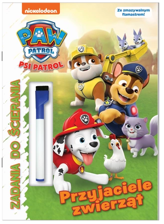 Przyjaciele zwierząt. Psi Patrol. Zadania do ścierania