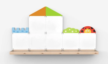 VIGA Tablica magnetyczna - Domek i biedronka