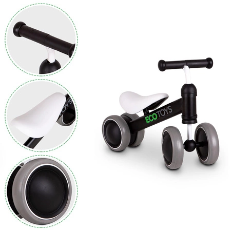 Rowerek biegowy mini rower Practise Black Ecotoys