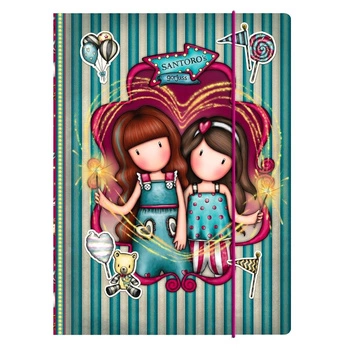 Teczka Zamykana na Gumkę - Gorjuss - Fairground - Fireworks