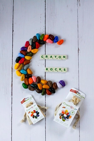 Kredki Crayon Rocks w aksamitnym woreczku - 8 kolorów