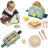 Toasty Turtle drewniany toster z akcesoriami 11 el 160830-Manhattan Toy, mała kuchnia dla dzieci