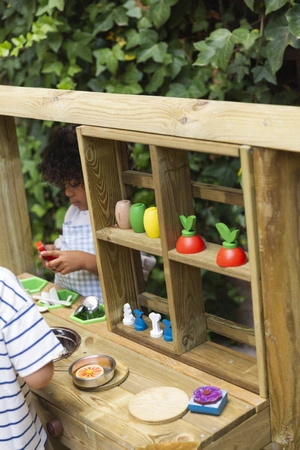 Lekkid, drewniane magnetyczne klocki konstrukcyjne- Jedzenie