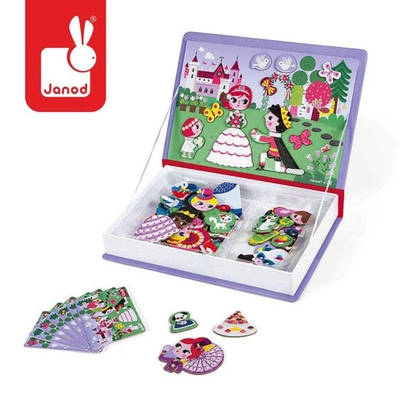 Magnetyczna układanka Księżniczki Magnetibook, Janod