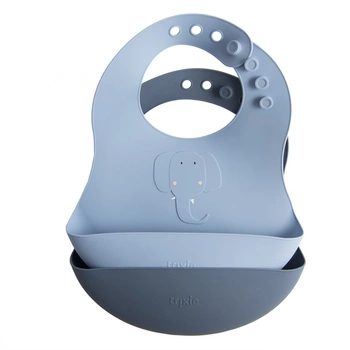 Pani Słoń śliniak silikonowy 2 szt. - Trixie