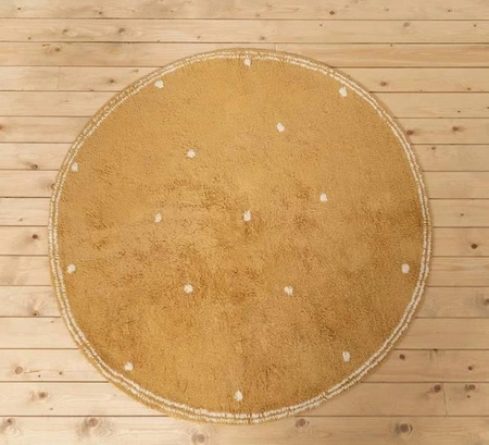 Little Dutch Dywan okrągły Dot Ochra 110 x 110 cm RU10410180