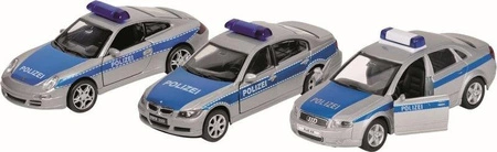 Samochód dla dzieci, policja z napędem, otwierane drzwi, 12181-Gollnest&Kiesel, pojazdy metalowe, dla chłopców