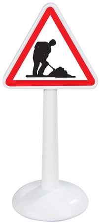 WOOPIE Zestaw Edukacyjny Mini Znaków Drogowych 16 el. + Samochodzik