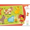 Puzzle drewniane ZWIERZĘTA Z ŁĄKI DJ01259