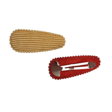 Spinki do włosów Cuty Clips Snails - Bunny Ears Yellow-Red