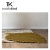TODDLEKIND Mata do zabawy z bawełny organicznej w kształcie liścia Leaf Mat Sand Castle