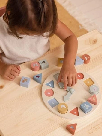 Little Dutch Drewniany zegar do nauki FSC LD7063
