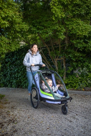 Hamax - Przyczepka rowerowa BREEZE ONE - White/green