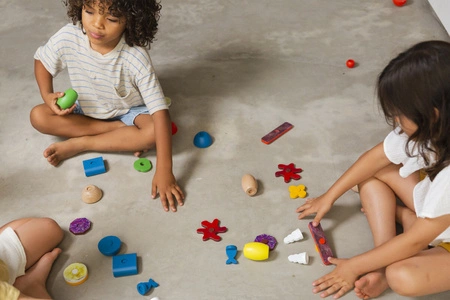 Lekkid, drewniane magnetyczne klocki konstrukcyjne- Jedzenie