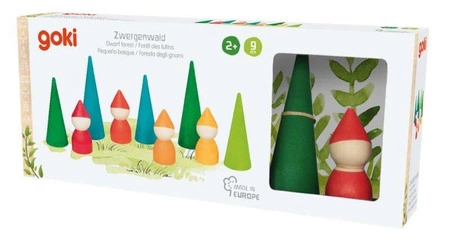 Leśna kraina krasnoludków 58468-goki, zabawki drewniane