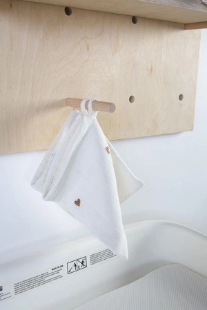 Childhome Zestaw 5 myjek tetrowych 21 x 16 cm Hearts