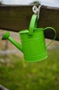 Metalowa konewka zielona