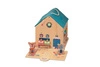 LILLIPUTIENS Drewniana rozkładana Szkoła z 3 figurkami i akcesoriami 3 lata+