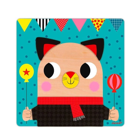 Układanka drewniana magnetyczna Zwierzątka, Janod