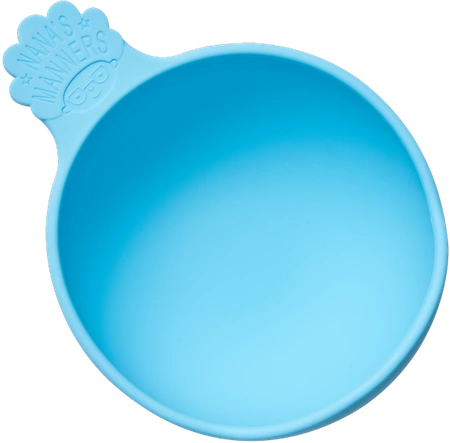 Nana's Manners BLUE Miska silikonowa z przyssawką i uchwytem