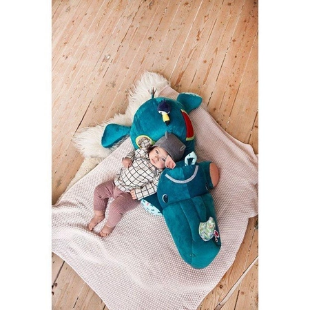 LILLIPUTIENS Wielofunkcyjna wielka przytulanka - schowek Nosorożec Marius 6 m+