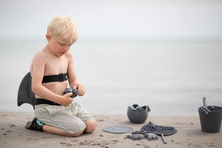 Silikonowe Wiaderko Konewka Scrunch - Ciemny Szary