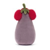 JellyCat - Zabawny Bakłażan w Nausznikach Czerwonych 16 cm
