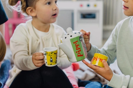 Porcelanowy zestaw do herbatki dla dzieci Pippi