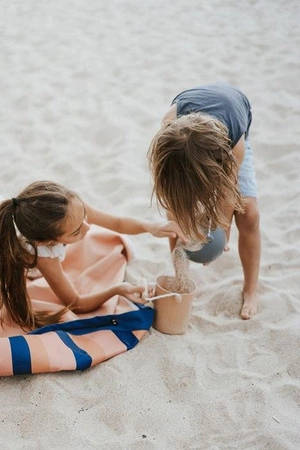 Play&Go Worek na Zabawki i Mata do Zabawy Outdoor 2w1 Mokka Strip