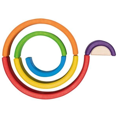 Drewniana układanka 3D mała tęcza 7 el. Goki 58479