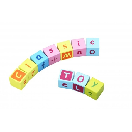 CLASSIC WORLD Chodzik Pchacz Wózek dla Dzieci + Klocki 30 el.