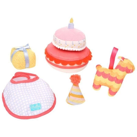 Komplet urodzinowy dla lalek Baby Stella 160970-Manhattan Toy, akcesoria dla lalek