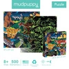 Mudpuppy Puzzle rodzinne świecące w ciemności Drapieżniki 500 elementów 8+
