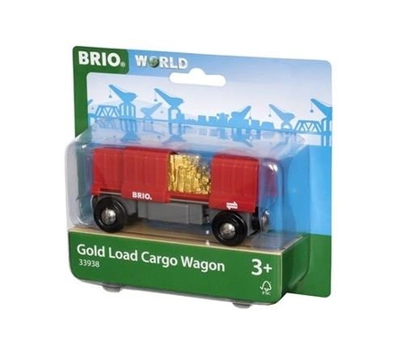 BRIO World Wagon Towarowy ze Złotem