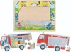 Puzzle warstwowe Straż Pożarna 60 elementów 57416-Goki, zabawki drewniane